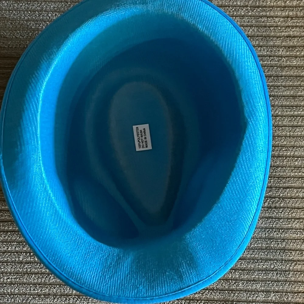 New Without Tags Party Hats Turquoise Colored - Picture 5 of 6